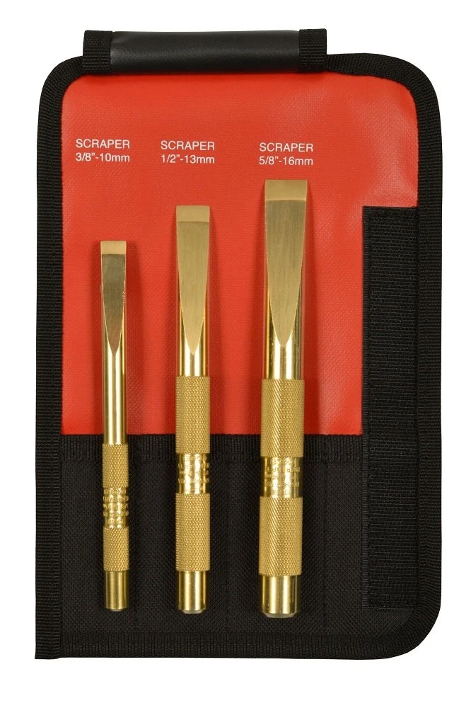 Mayhew Tools 67001 3 Piece Brass Scraper Set