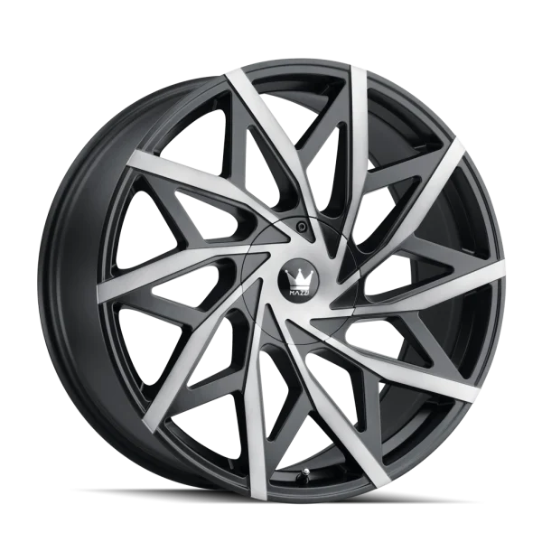 Mazzi Big Easy 372 Matte Black Machined with Dark Tint Wheels