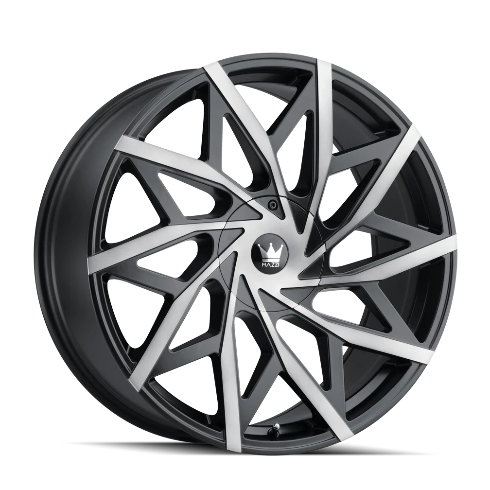 Mazzi Big Easy 372 Matte Black Machined with Dark Tint Wheels