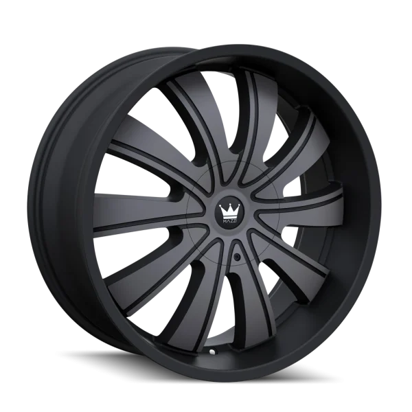 Mazzi Rolla 374 Matte Black Machined with Dark Tint Wheels