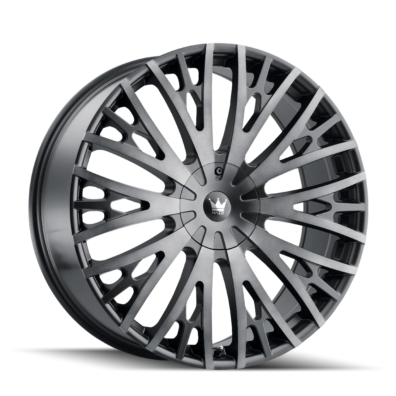 Mazzi Twist Tie 373 Matte Black Machined with Dark Tint Wheels