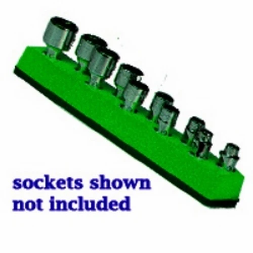 Mechanics Time Saver Neon Green 10-Hole Socket Organizer (485)