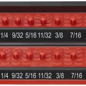 Mechanics Time Saver Red 1/4" SAE Frict Peg Socket Holder (PSH25S-RED)