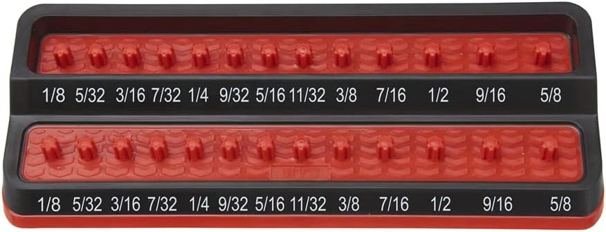 Mechanics Time Saver Red 1/4" SAE Frict Peg Socket Holder (PSH25S-RED)