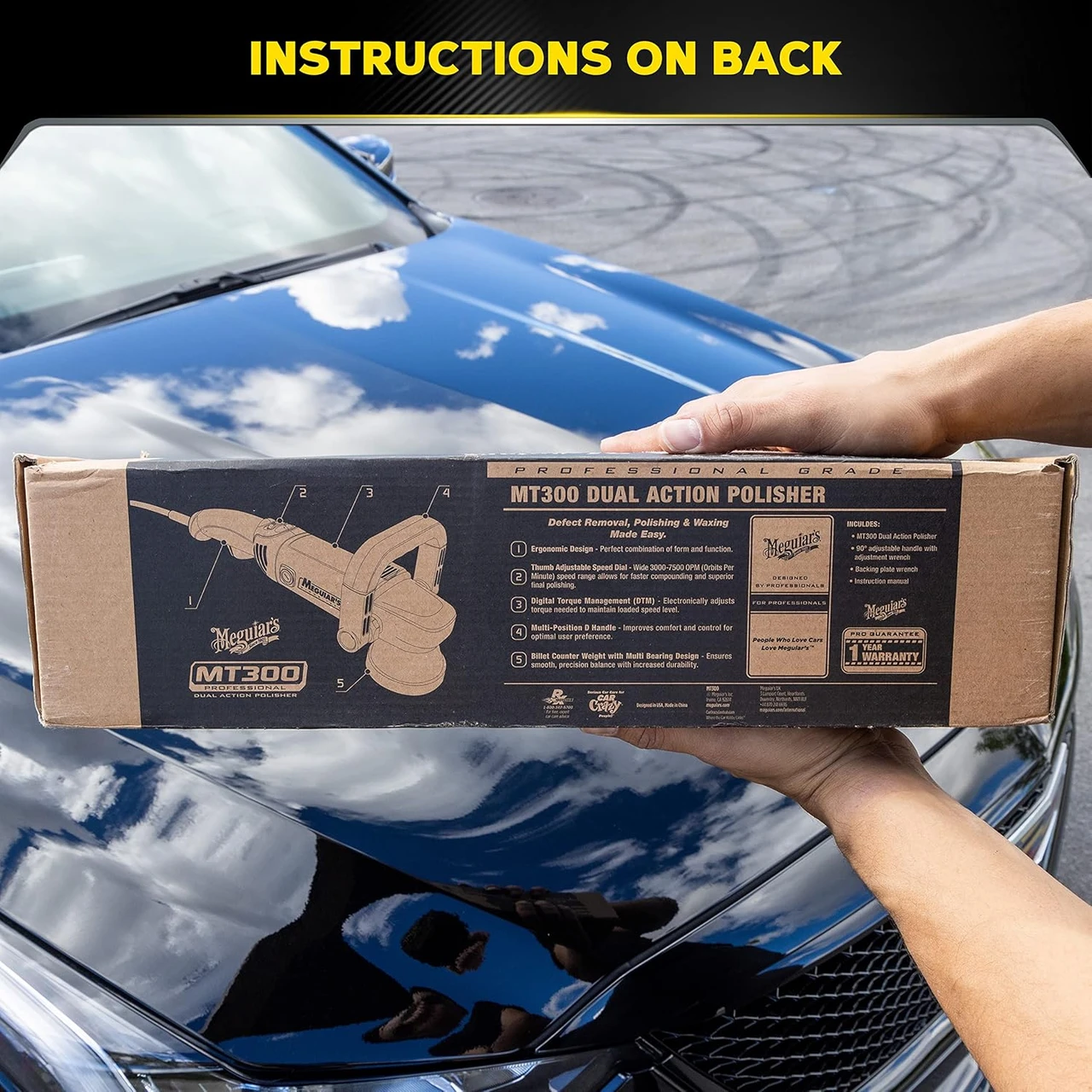 Meguiar's MT300 Professional Dual Action Variable Speed Polisher, 120 Volt — product image 7