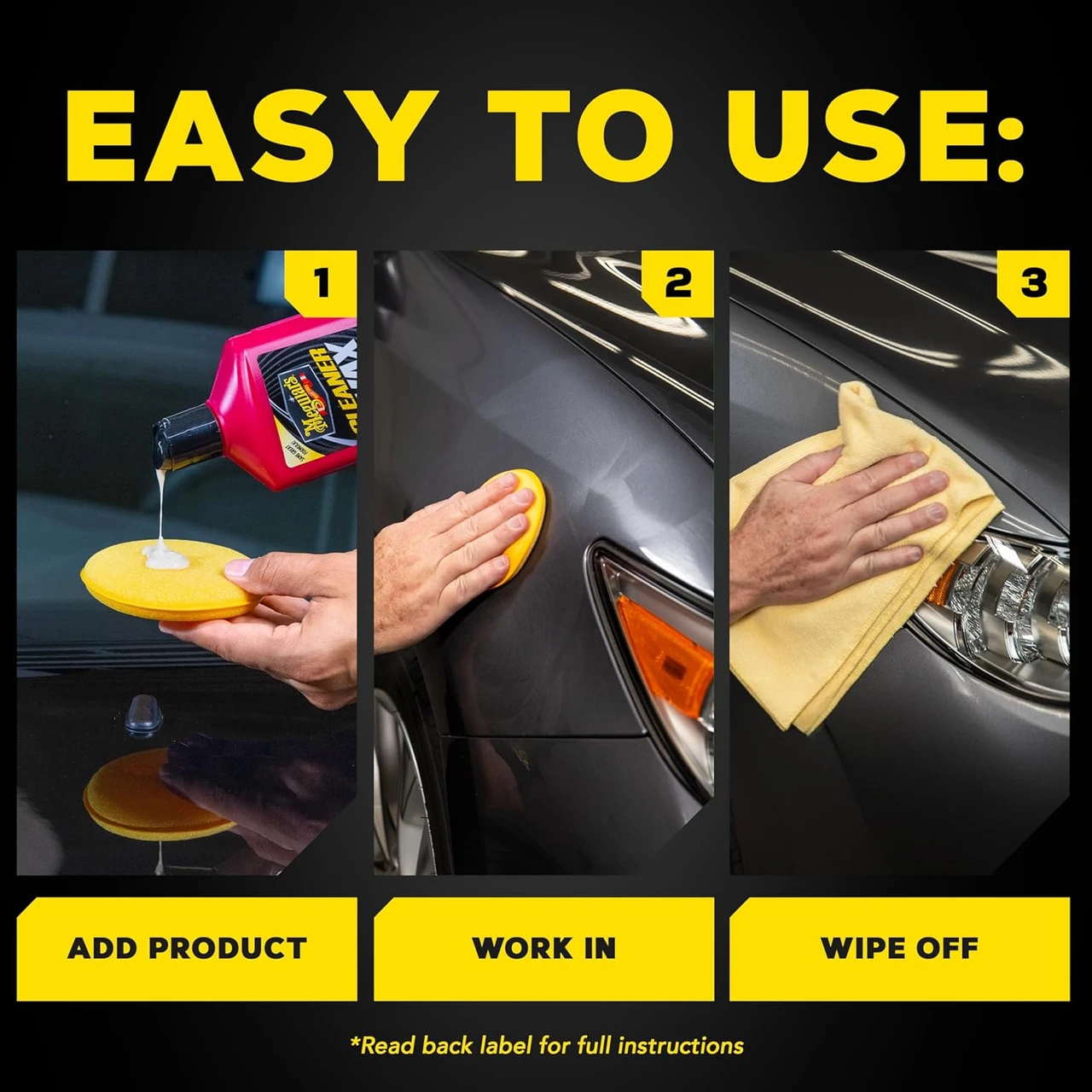 Meguiar's Cleaner Wax Liquid A1216 16 oz (A1216) — product image 9