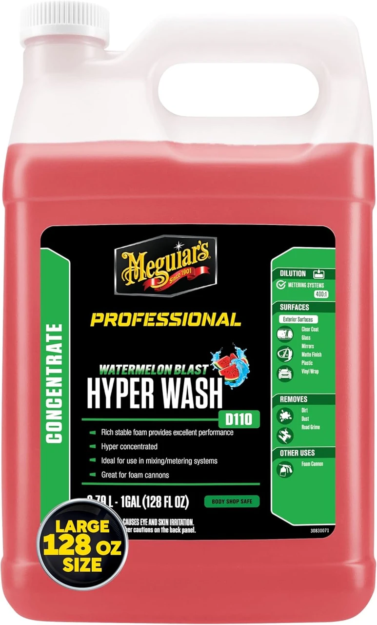 Meguiar's Hyper Wash Foaming Car Wash – 1 Gallon (D11001)