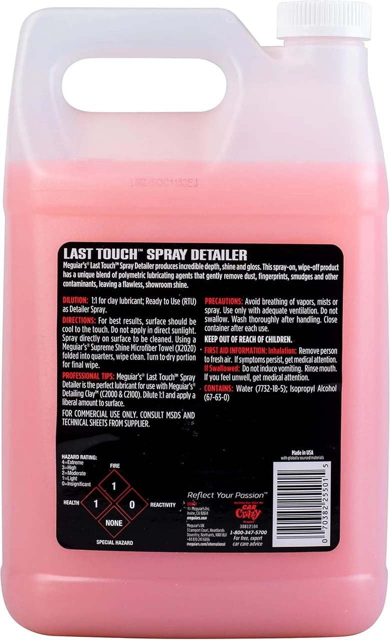 Meguiar's Last Touch Detailing Spray, 1 Gallon (D15501) — product image 2