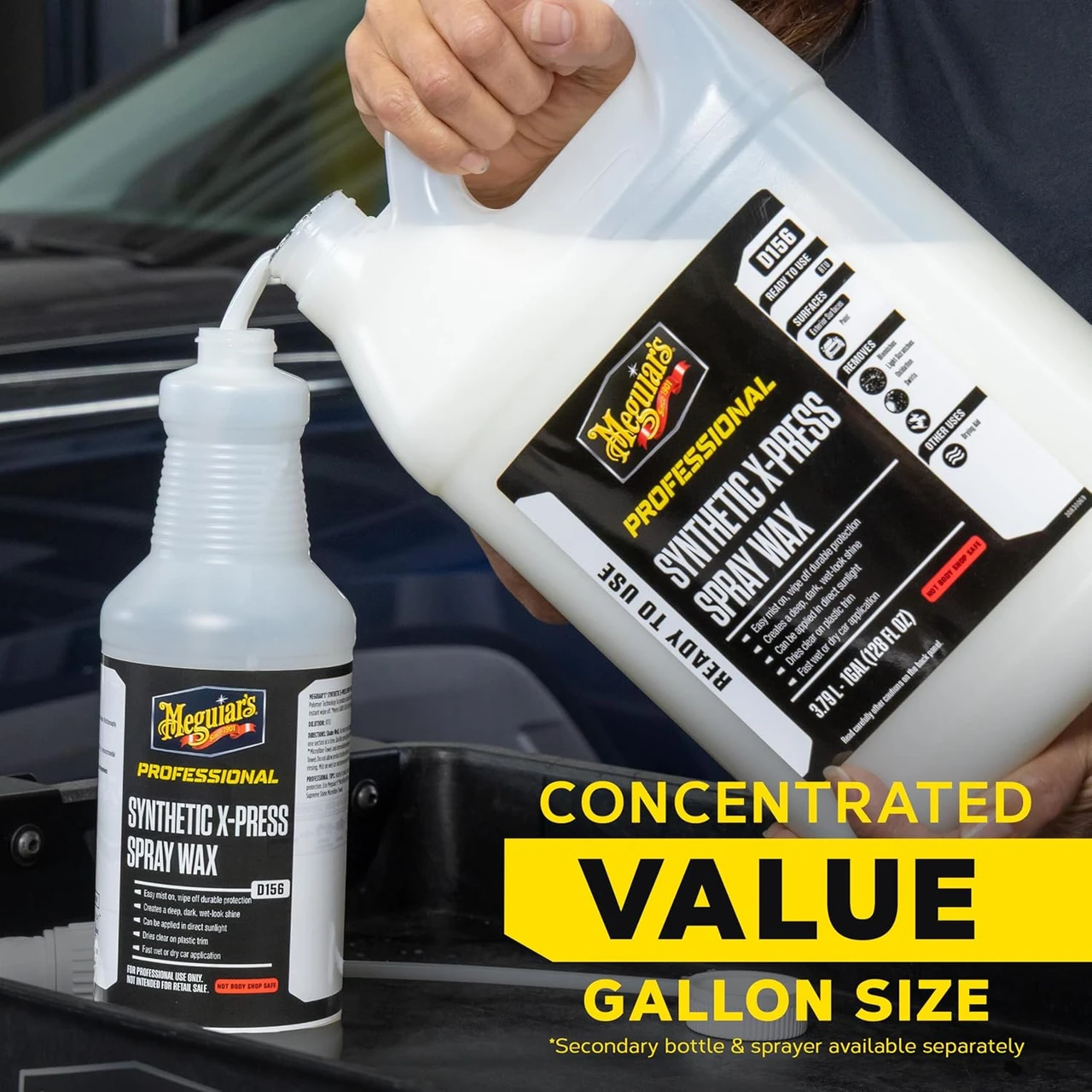 Meguiar's Synthetic X-Press Spray Wax 1 Gallon (D15601) — product image 5
