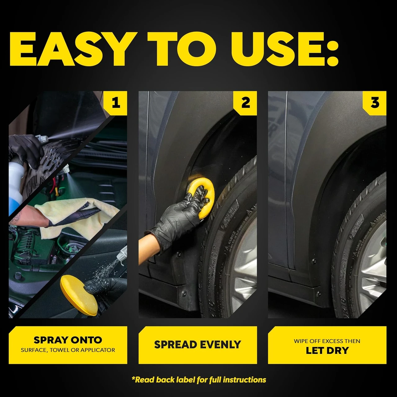 Meguiar's Hyper Dressing 1 Gallon for Tires & Trim (D17001) — product image 7