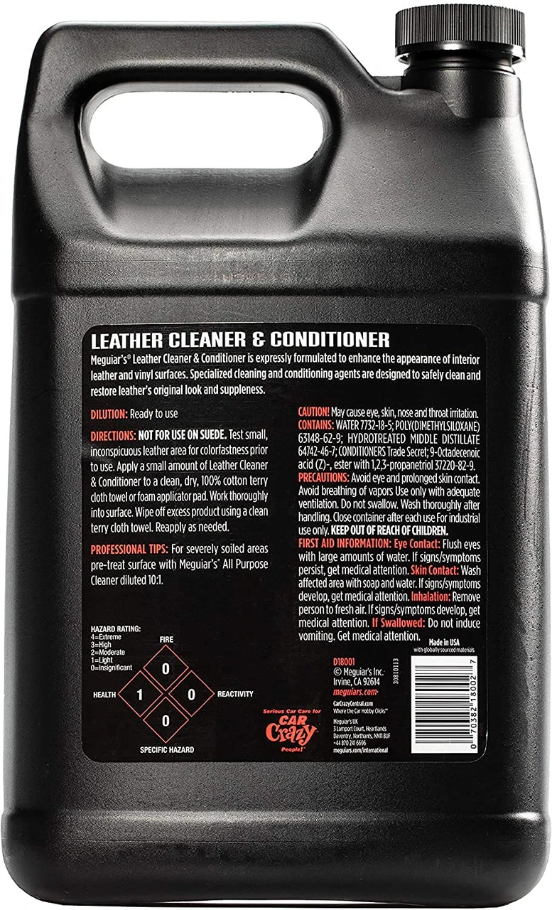 Meguiar's Leather Cleaner & Conditioner Gallon (D18001) — product image 2