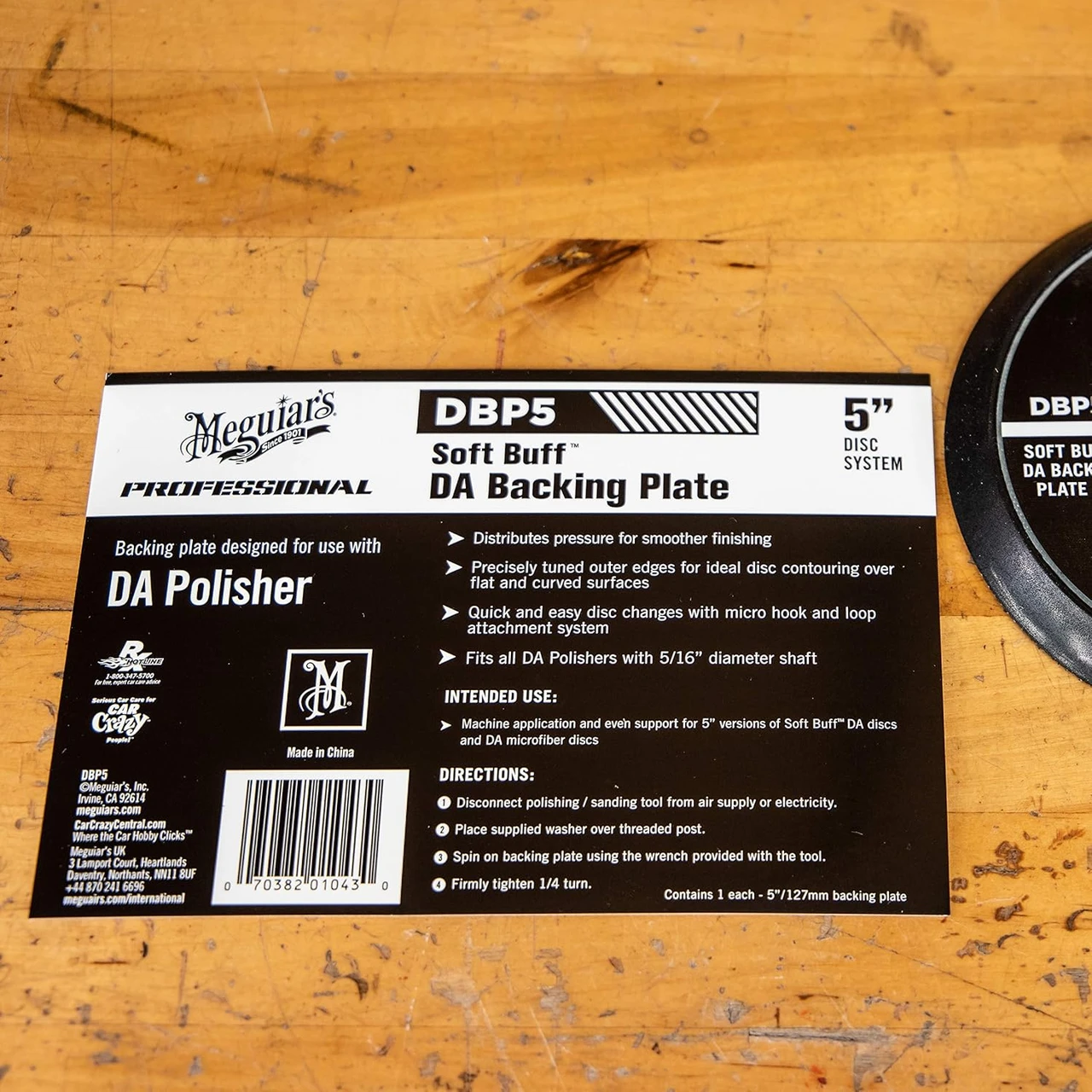 Meguiar's Soft Buff DA Polisher Backing Plate 5" 5/16-24 Spindle (DBP5) — product image 6