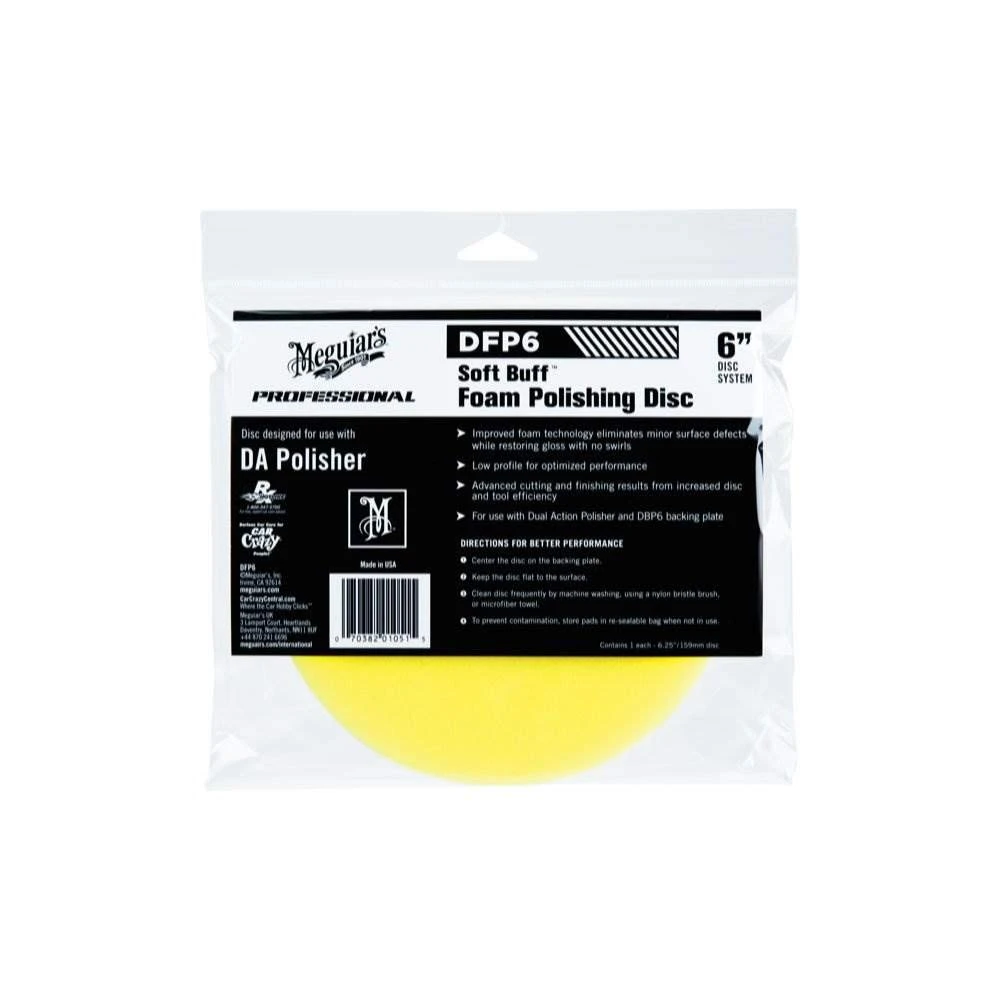 Meguiar's 6" Soft Buff DA Foam Polishing Disc (DFP6) — product image 2