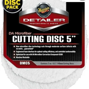 Meguiar's DA Microfiber Cutting Pad 5", 2-Pack (DMC5)