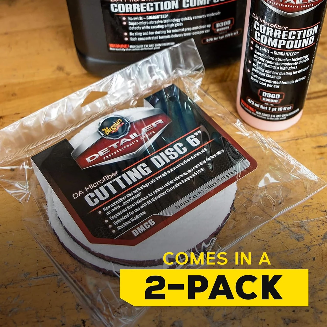 Meguiar's DA Microfiber Cutting Disc 6" (2-Pack) (DMC6) — product image 5