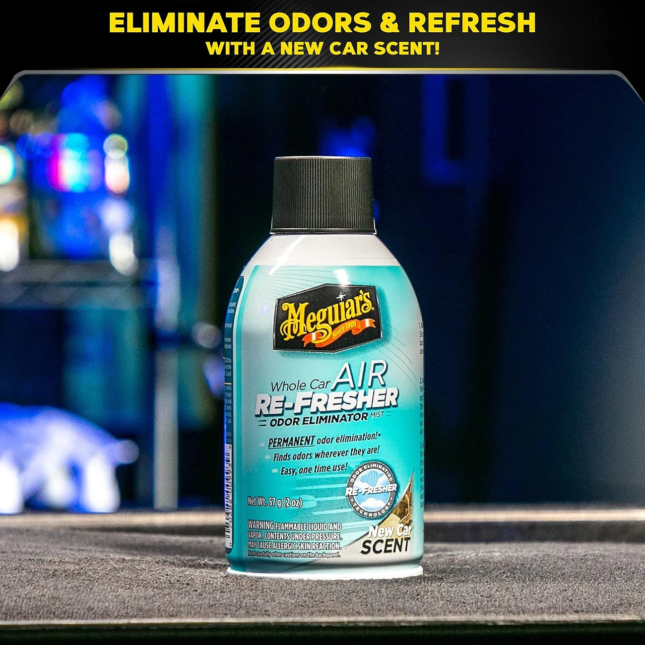 Meguiar's Whole Car Air Refresher New Car Scent 2 Oz Aerosol (G16402) — product image 6