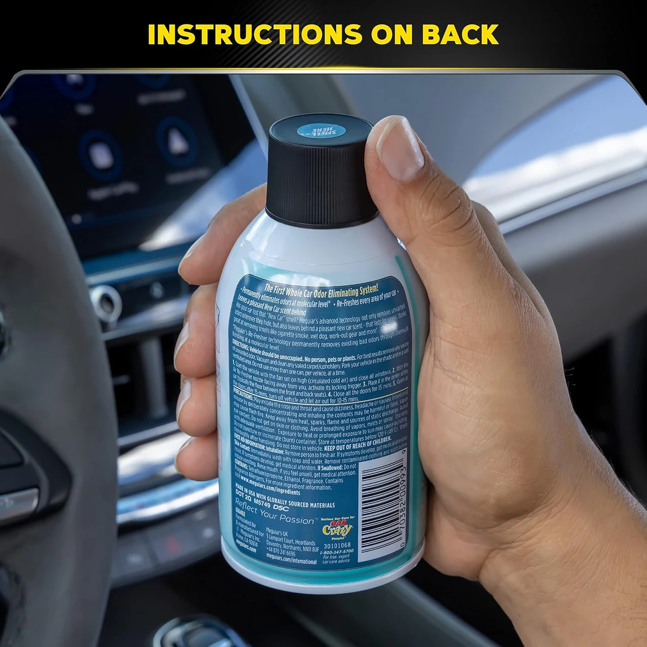 Meguiar's Whole Car Air Refresher New Car Scent 2 Oz Aerosol (G16402) — product image 7