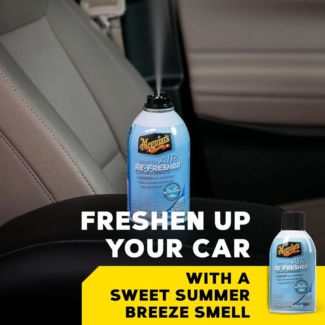 Meguiar's Whole Car Odor Eliminator Sweet Breeze 2 Oz (G16602) — product image 2