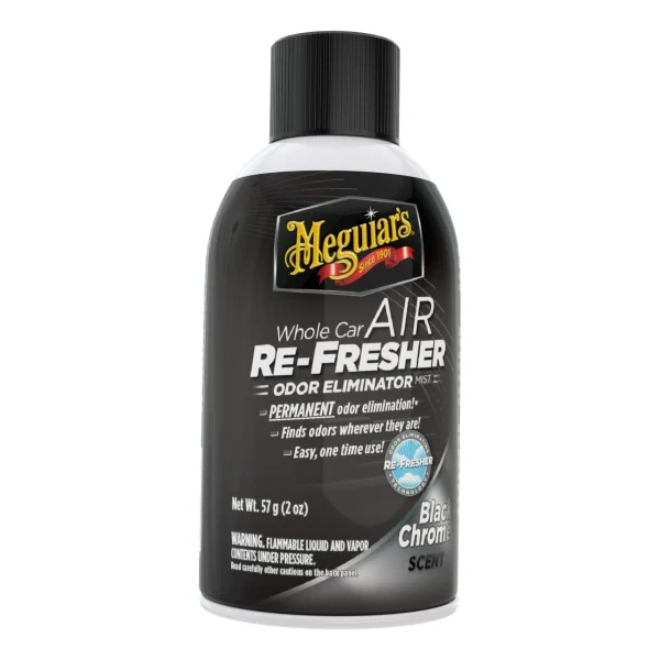 Meguiar's Whole Car Air Re-Fresher Odor Eliminator Black Chrome (G181302)