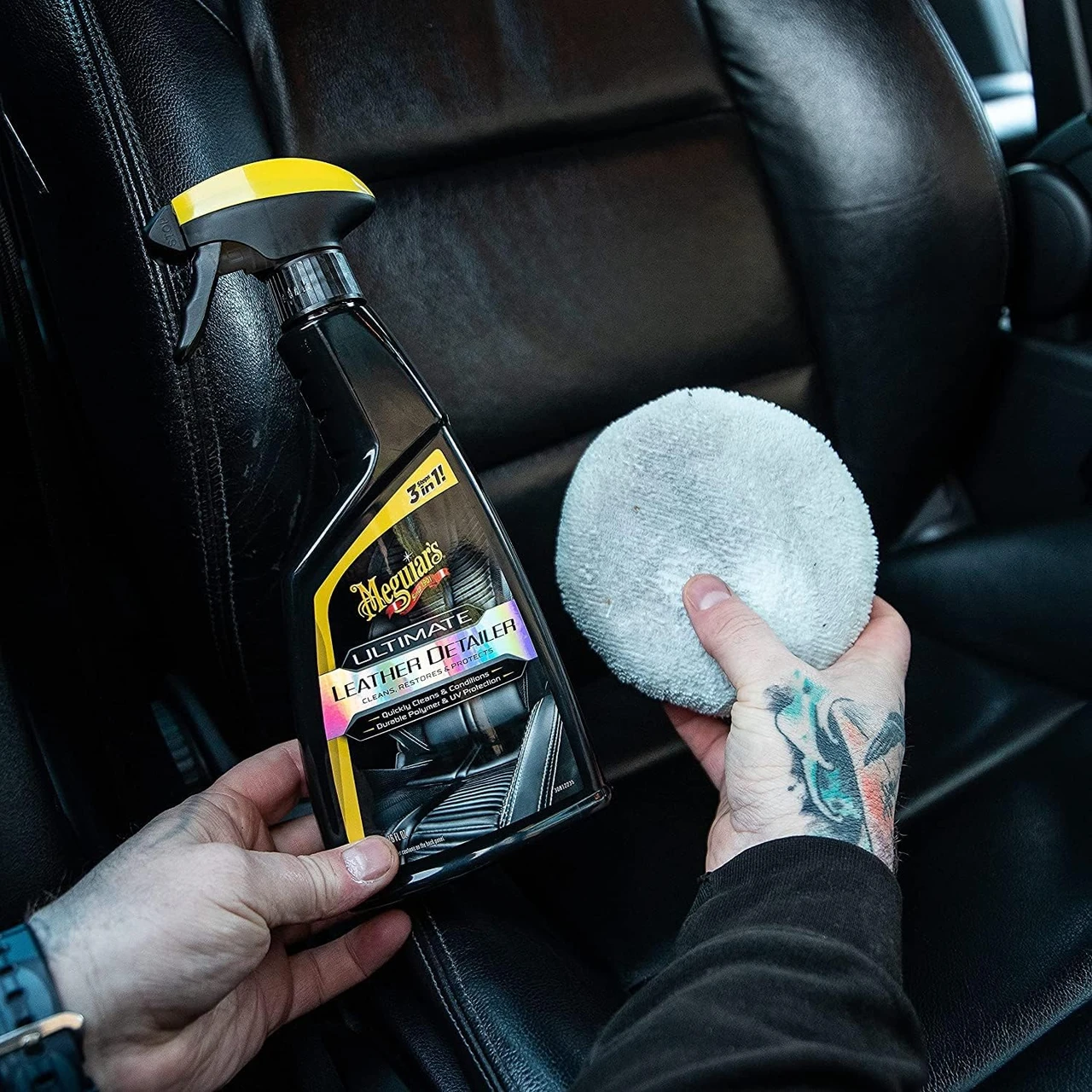 Meguiar's Ultimate Leather Detailer Cleaner and Conditioner Spray (G201316) — product image 7
