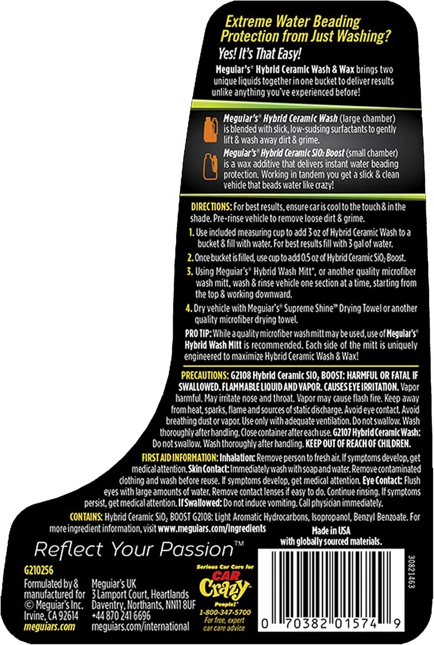 Meguiar's Hybrid Ceramic Car Wash & Wax, 56 Oz (G210256) — product image 2
