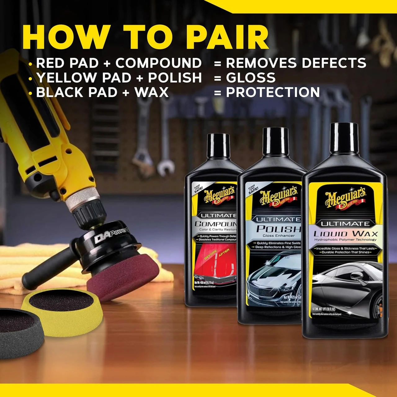 Meguiar's G3500 DA Powersystem Detailing Tool (G3500) — product image 9