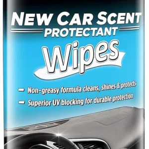 Meguiar's New Car Scent Protectant Wipes, 25 Count (G4200)