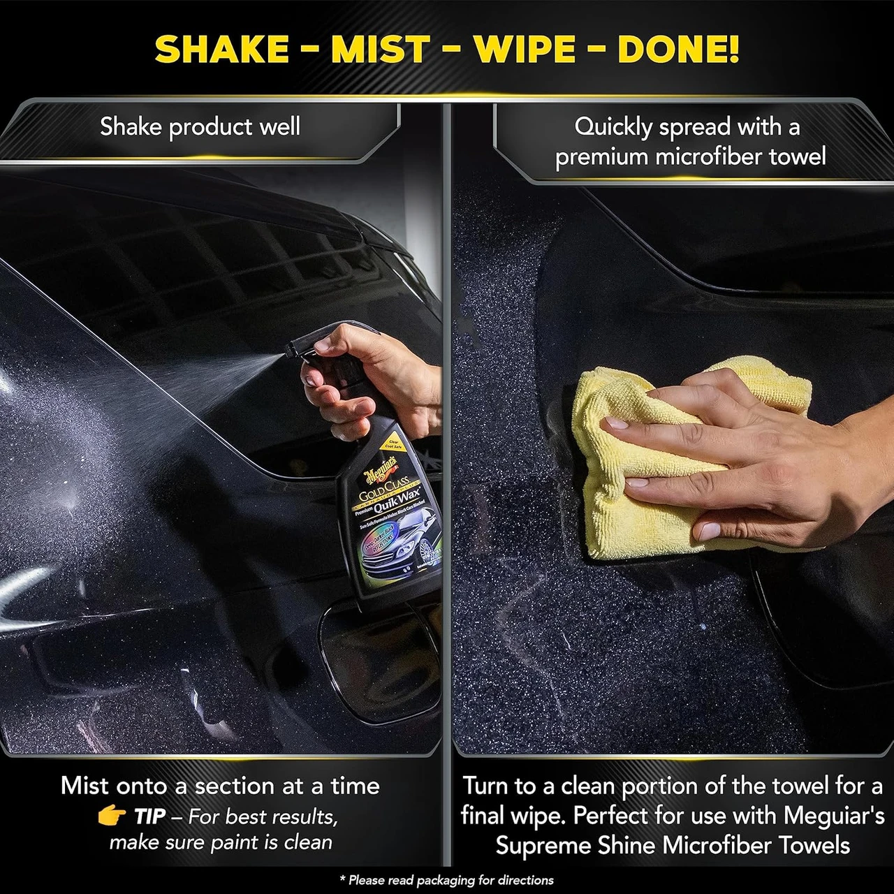 Meguiar's Gold Class Quik Wax Spray 16 Oz (G7716) — product image 4
