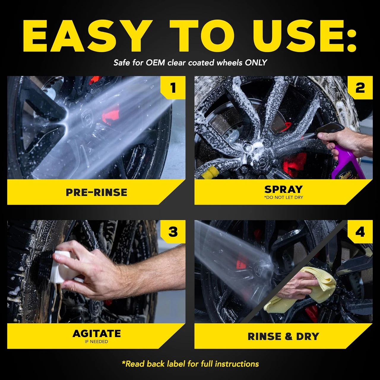 Meguiar's Hot Rims All Wheel Cleaner (G9524) — product image 8