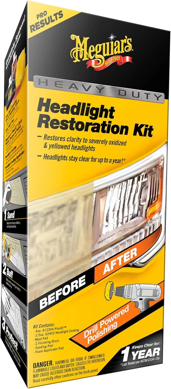 Meguiar's Heavy Duty Headlight Restoration Kit (G2980)