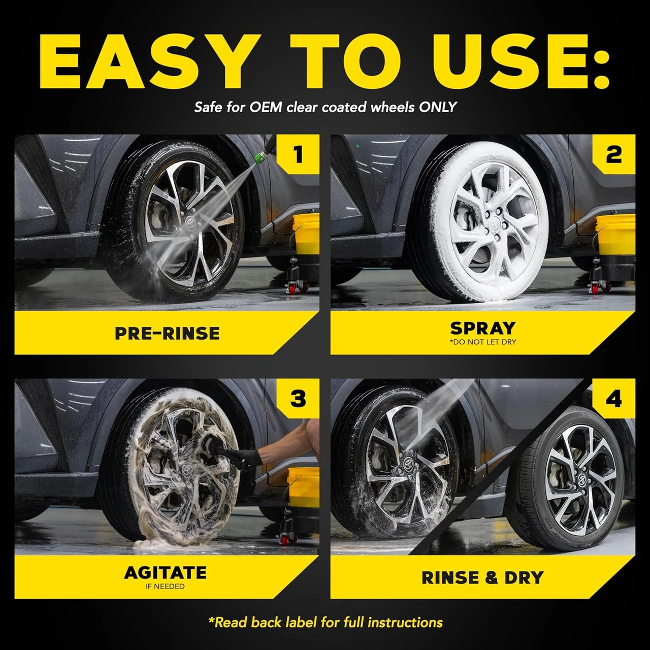 Meguiar's Hot Rims Foaming Wheel & Tire Cleaner 20oz (G250320) — product image 6