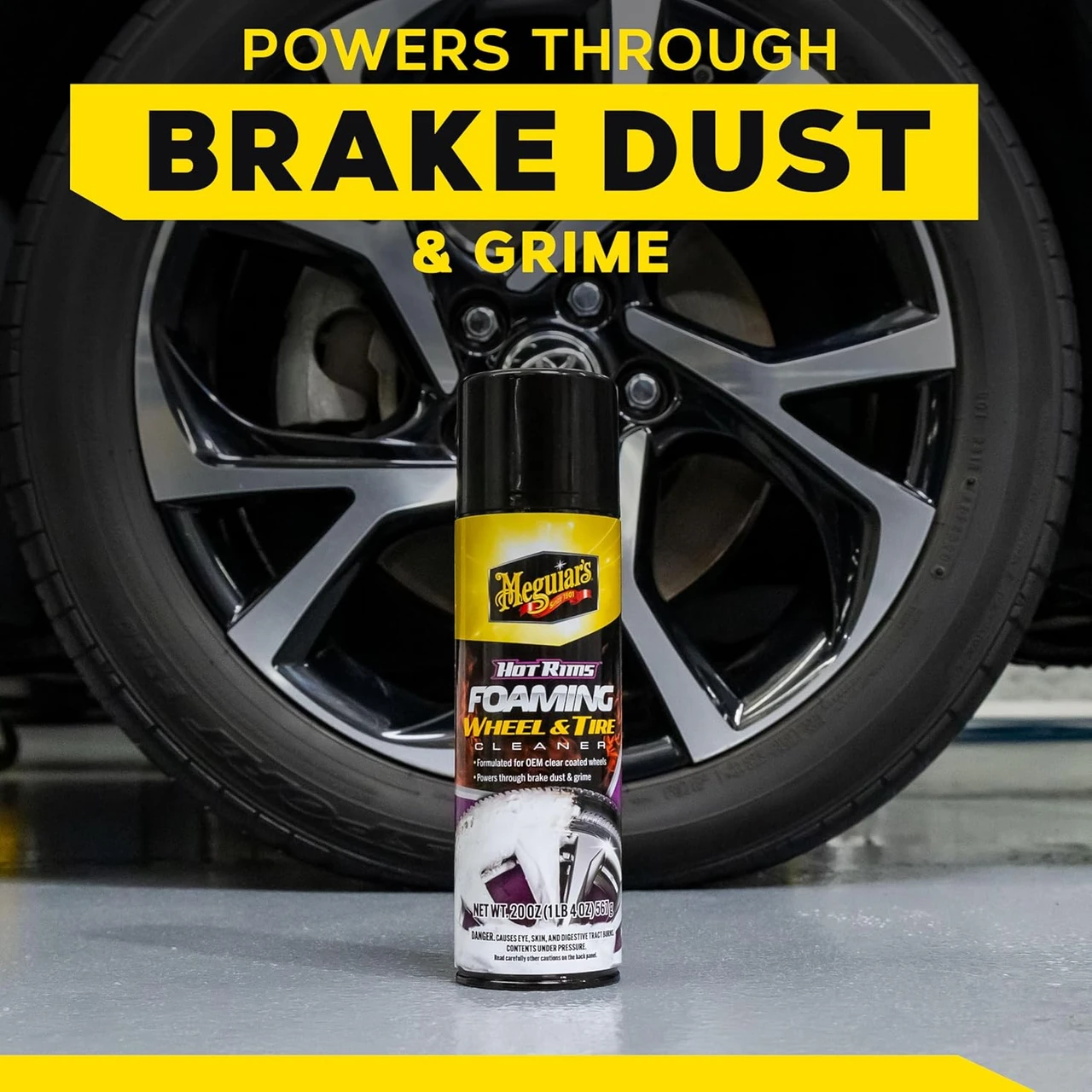 Meguiar's Hot Rims Foaming Wheel & Tire Cleaner 20oz (G250320) — product image 8