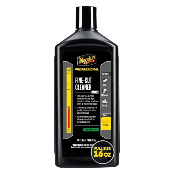 Meguiar's Fine Cut Cleaner Liquid 16 Oz for Paint Correction (M0216)