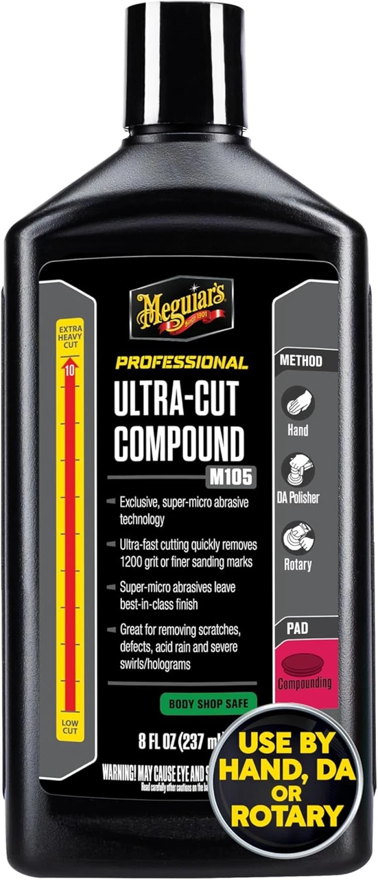 Meguiar's Ultra-Cut Compound 8 Oz for Paint Correction (M10508)