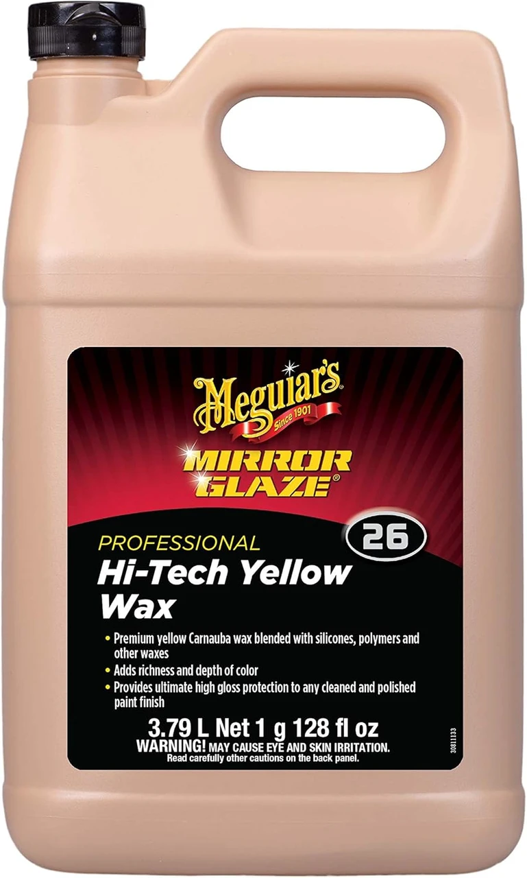 Meguiar's Hi-Tech Yellow Wax Gallon Liquid Car Wax (M2601)