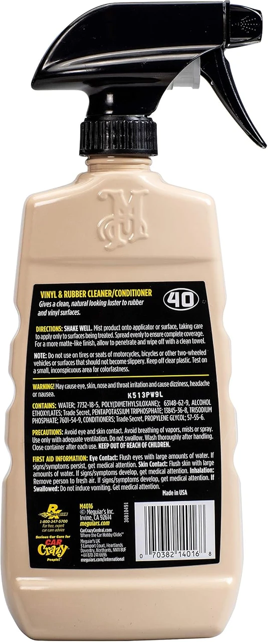 Meguiar's Vinyl & Rubber Cleaner Conditioner 16 Oz (M4016) — product image 3