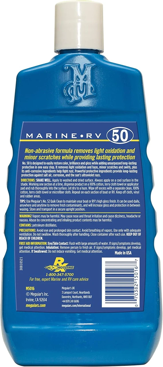 Meguiar's Boat & RV Cleaner Wax Liquid 16 Oz (M5016) — product image 3