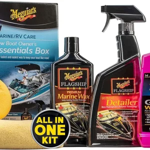 Meguiar's New Boat Owner's Essentials Kit, Wax & Wash (M6385)