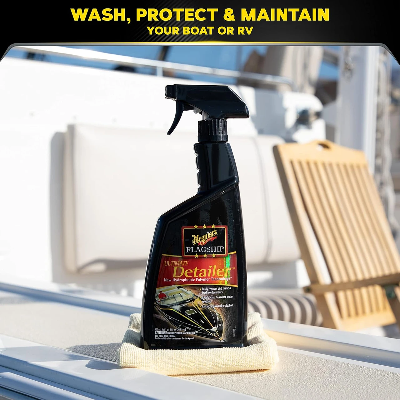 Meguiar's New Boat Owner's Essentials Kit, Wax & Wash (M6385) — product image 2