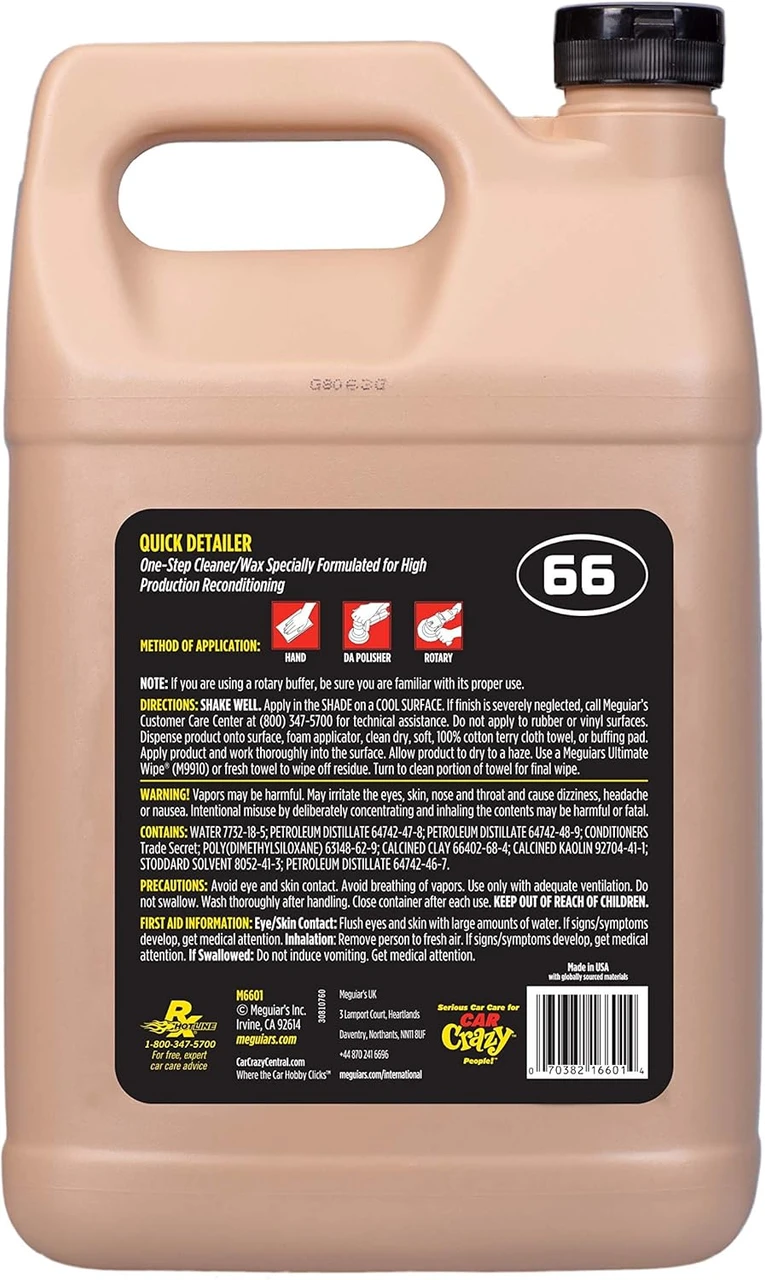 Meguiar's Professional Quick Detailer 1 Gallon (M6601) — product image 3