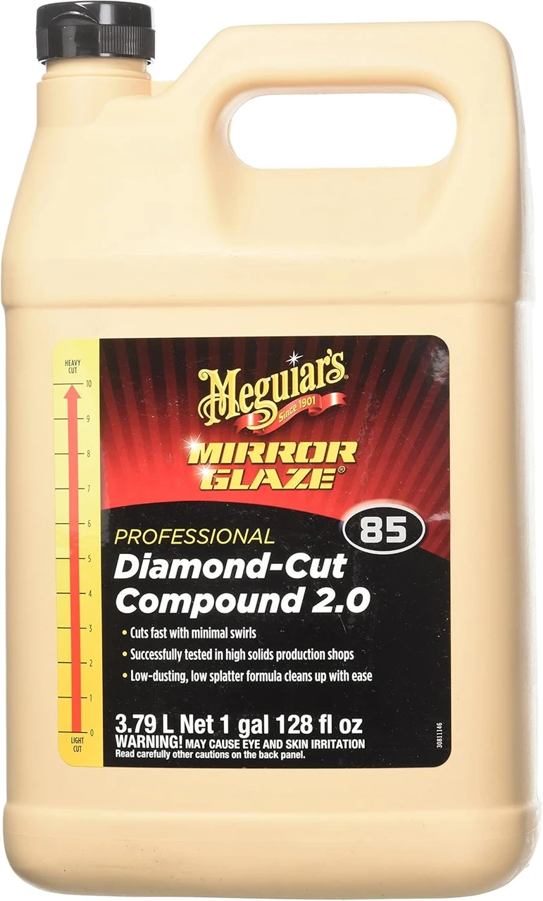 Meguiar's Mirror Glaze Diamond Cut Compound 2.0 1 Gallon (M8501)