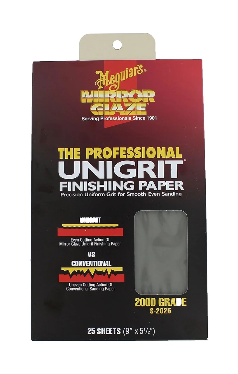 Meguiar's Sanding Paper 2500 Grit, 25 Sheets (S2525) — product image 2