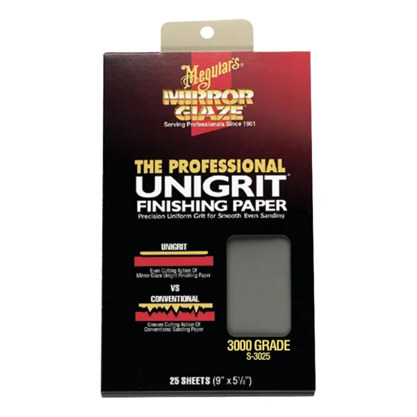 Meguiar's 3000 Grit Finishing Paper, 25 Sheets (S3025)