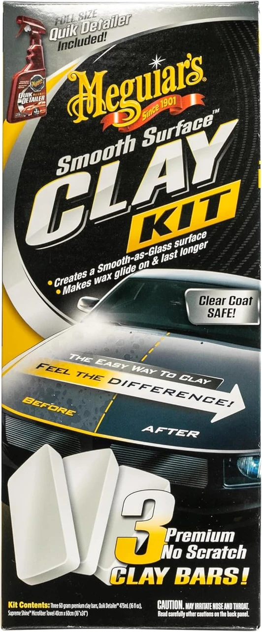Meguiar's Smooth Surface Clay Kit with 2 Clay Bars (G191700) — product image 2