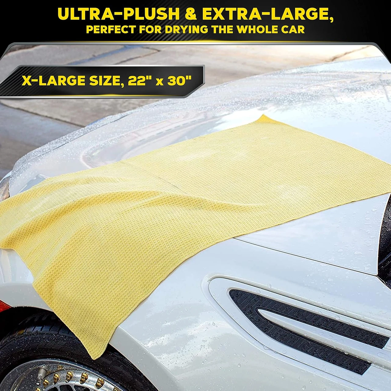 Meguiar's Microfiber Water Magnet Drying Towel 22" x 30" (X2000) — product image 5