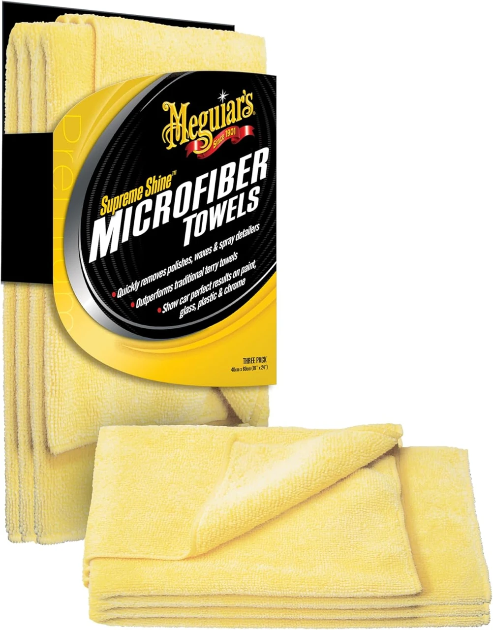 Meguiar's Supreme Shine Microfiber Towels 3-Pack (X2020)
