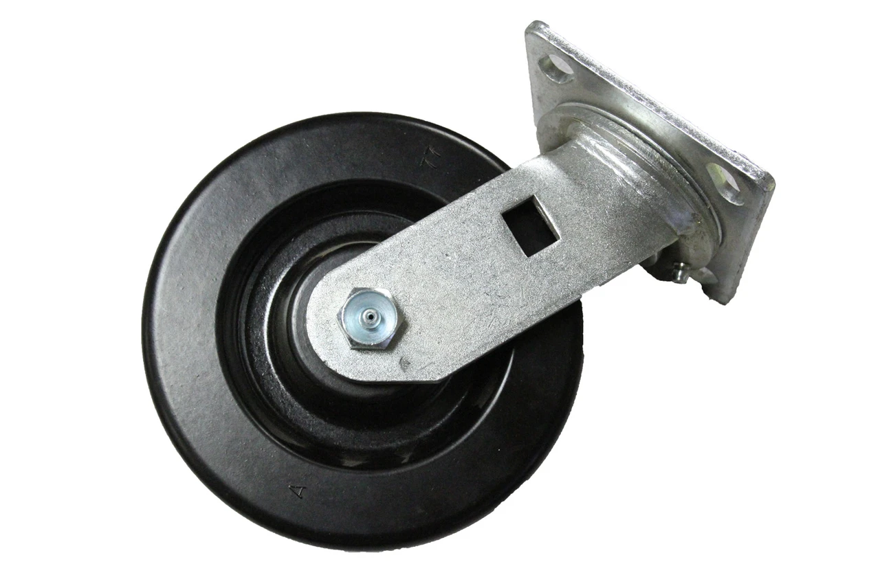 Merrick Machine Company 6" Flat Top Swivel Phenolic Caster (M350002) — product image 2