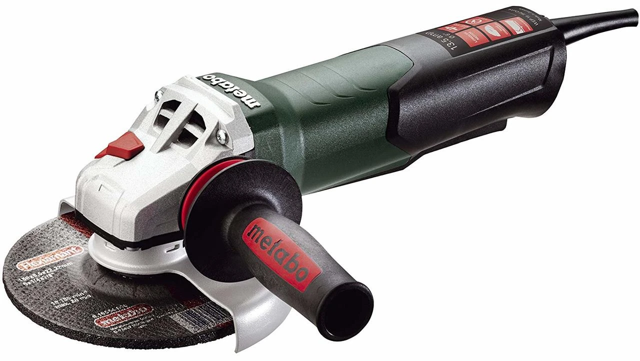 Metabo WEP15-150Q 13.5 Amp 6" Angle Grinder, TC Elec & Non-Locking Paddle Switch