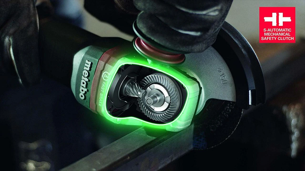 Metabo WEP15-150Q 13.5 Amp 6" Angle Grinder, TC Elec & Non-Locking Paddle Switch — product image 4