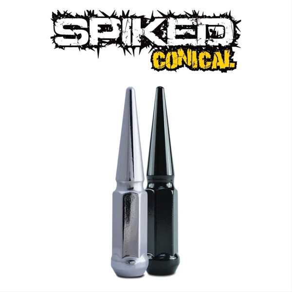 Metal Lugz 14×1.5 6 Spiked Lug Nut Kit (7004K6, 7004K6-BLK, 7004K6-BLU, 7004K6-RED)